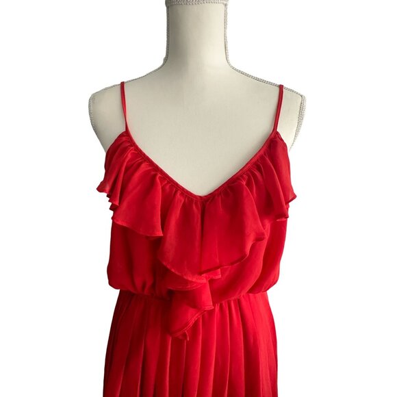 BCBGENERATION Orange Ruffle Sundress Size S NEW New without tags - Picture 2 of 8